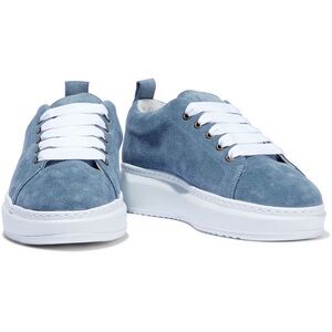 Manebi Blue Suede Hamptons Sneakers